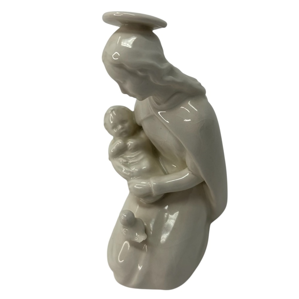 Goebel Sacrart Madonna Child Porcelain Figurine Germany Virgin Mary Jesus Vtg